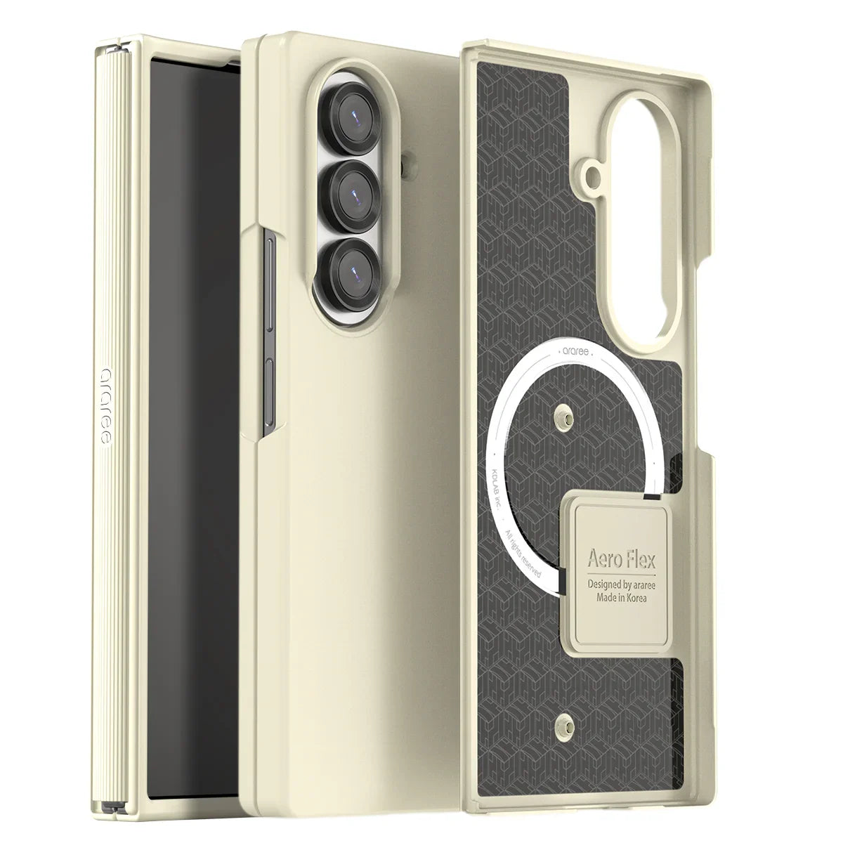 Samsung Z Fold7 Araree Aero Flex Magsafe Case - Cream Samsung Z Fold7 Araree Aero Flex Magsafe Case - Cream